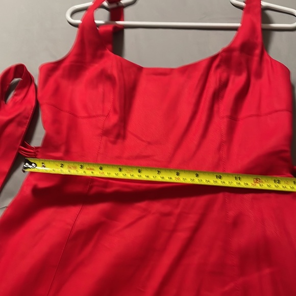🌞NWT Banana Republic Sz6 Red Linen MIDI dress - Picture 11 of 11